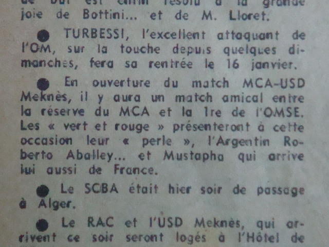 Roberto ABALLAY l'Argentin au MCA