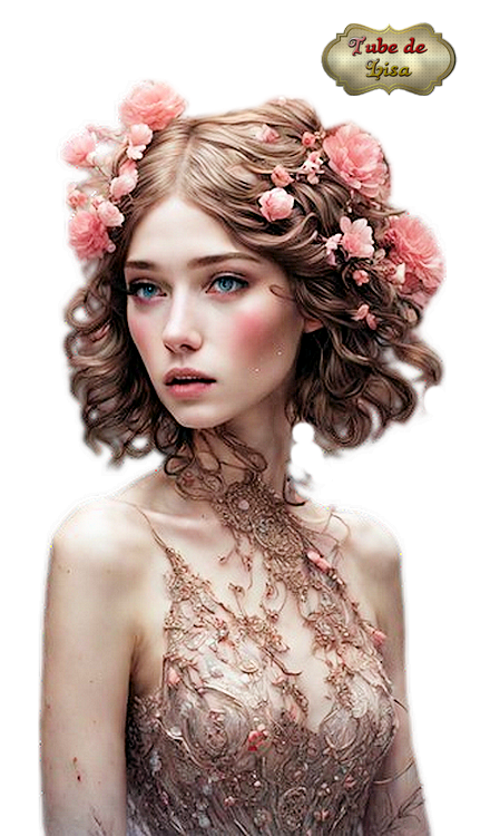 Fashion flower woman