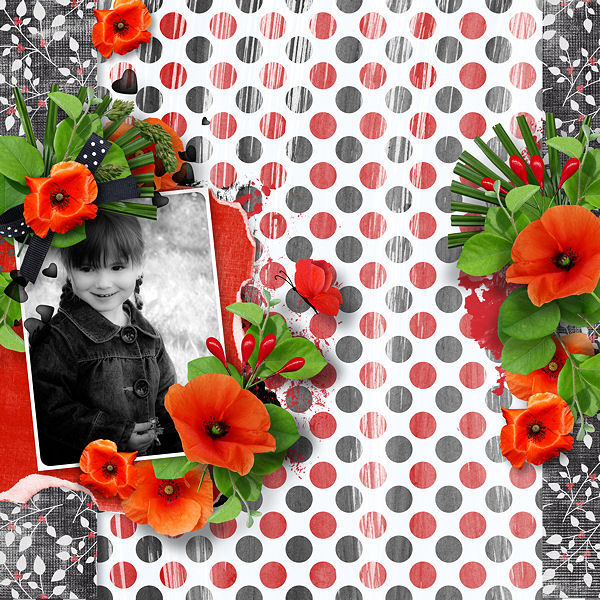 "Rouge coquelicot" by Scrap de Yas