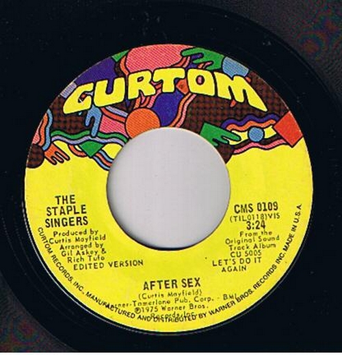 1976 : Single SP Curtom Records CMS 0109 Promo / CMS 0109 [ US ]