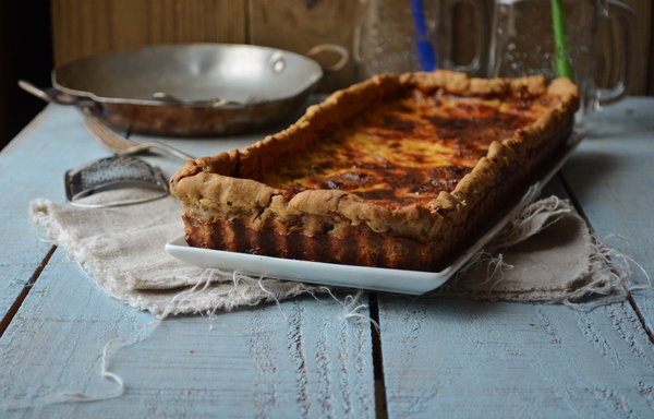 Tarte au roquefort et aux noix