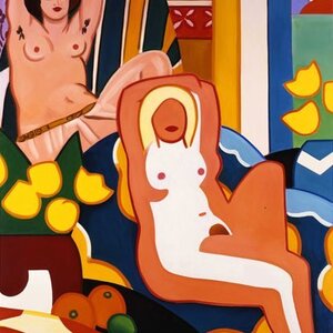 Tom Wesselmann      Sunset Nude with Matisse Odalisque    2003
