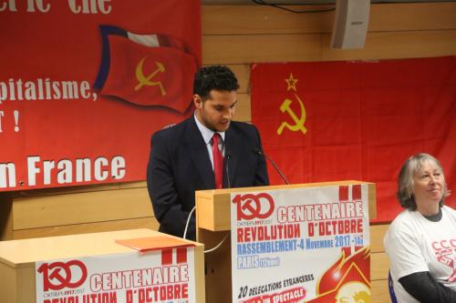 GRAND SUCCES du MEETING du P.R.C.F. commémorant la REVOLUTION D’OCTOBRE (5/11/2017)