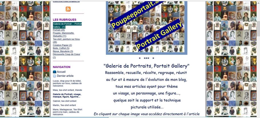 Galerie de Portraits / Portrait Gallery, poupée-portrait...Artblog