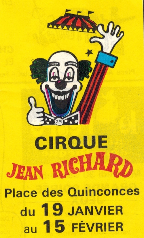 archives presse ( Sud Ouest) Bordeaux 1982 , cirque Jean Richard ( 2ième partie)