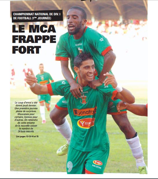 Jeudi 6.8.2009 stade Rouiba MCA-USM Annaba 4-0
