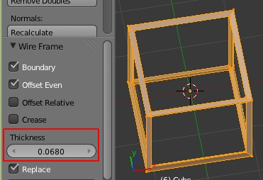Le nouvel outil pour transformer un objet en fil de fer de Blender 2.64