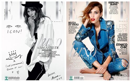 Alexa Chung : elle s'offre deux couvertures de Elle