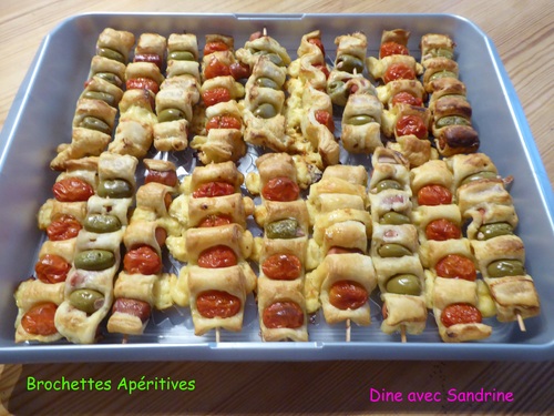 Des Brochettes apéritives