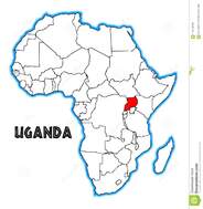 Carte de l'Ouganda Afrique illustration de vecteur. Illustration du  cartographie - 112748792