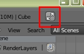 Le bouton de Blender 2.62 qui ne fonctionne pas