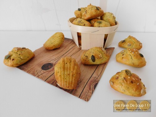 Madeleines salées au pesto 