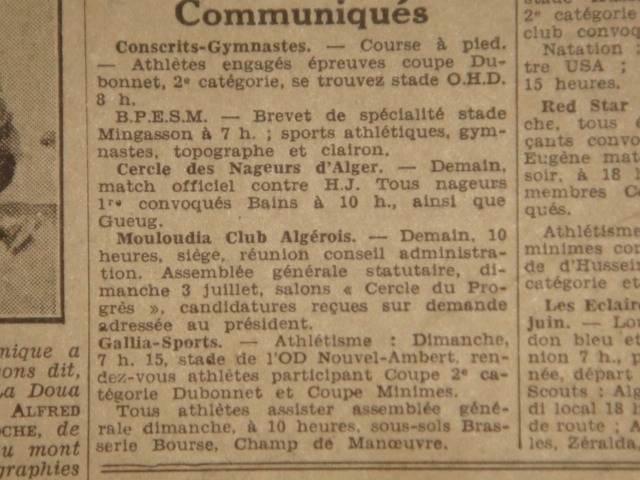 26.6.1932 réunion préparation Assemblée MCA