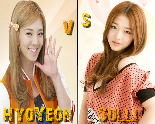 HyoYeon (SNSD) vs Sulli (F(x)) - Round 22