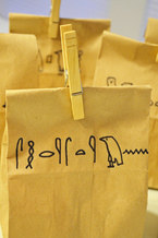 Hieroglyph bags.