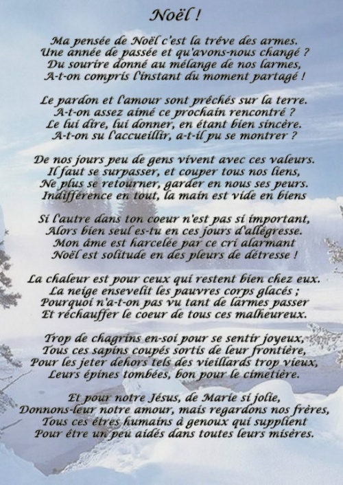 Petits Poèmes et Citations de Noël, en attendant ce grand jour de Fête... -  Bienvenue Chez Nodilorell...