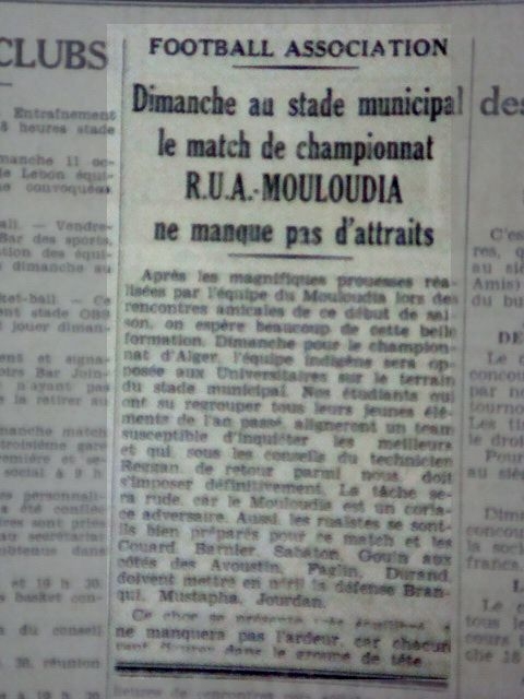 Dimanche 11.10.1936 Municipal RUA-MCA 4-1