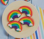 des cookies arc-en-ciel