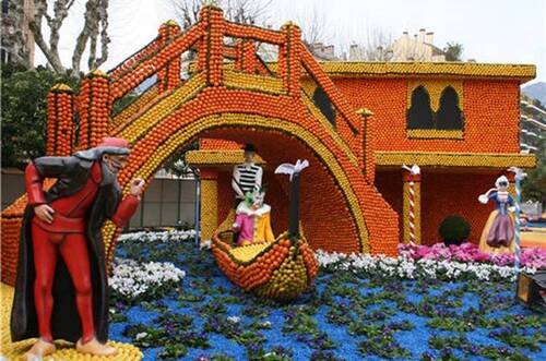  "  IL ETAIT UNE FOIS LES CARNAVALS DE NICE & de MENTON avec leurs  AGRUMES.""