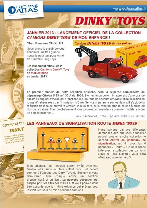 Nouvelle collection : Camions Dinky Toys de mon enfance 