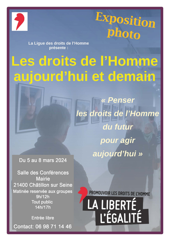 Une exposition de la Ligue des Droits de l'Homme bientôt visible à Châtillon sur Seine...