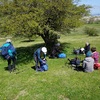 Fin de la pause repas,  il faut repartir (Photo de Bernard)