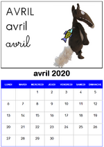 CALENDRIER AVRIL