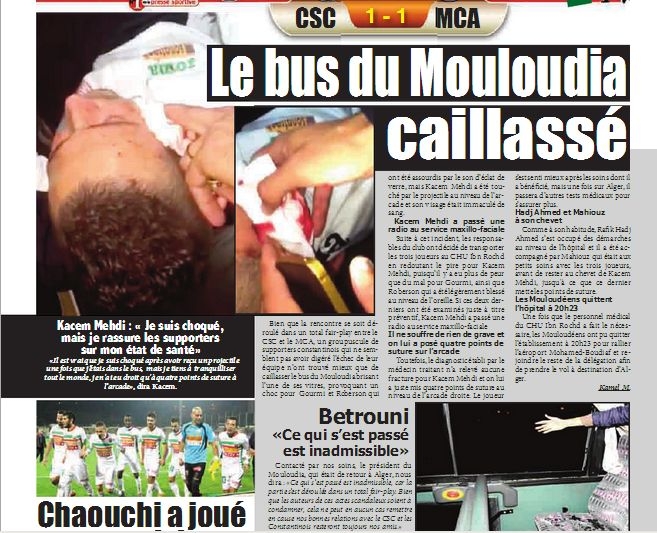 Samedi 28.11.2015 à Constantine CSC-MCA 1-1