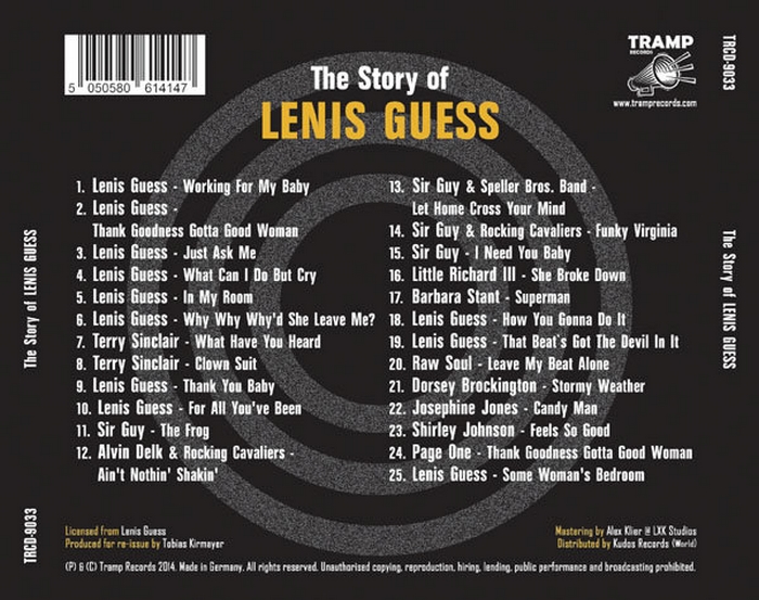 Lenis Guess : CD " The Story Of Lenis Guess " Tramp Records TRCD-9033 [ GE ]