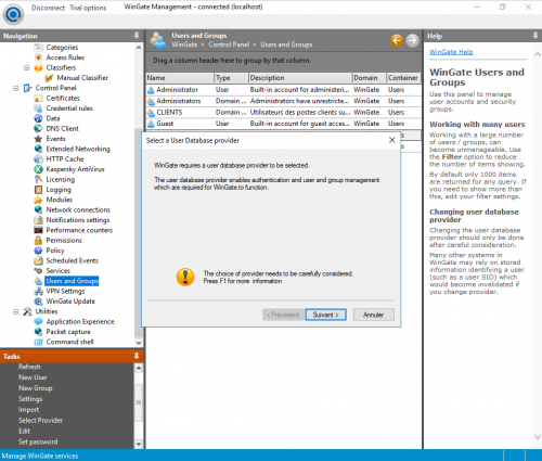 Créer des utilisateurs et faciliter le traçage de leur activité sur le net