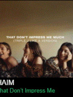 Haim : leur cover « That Don’t Impress Me Much » à écouter