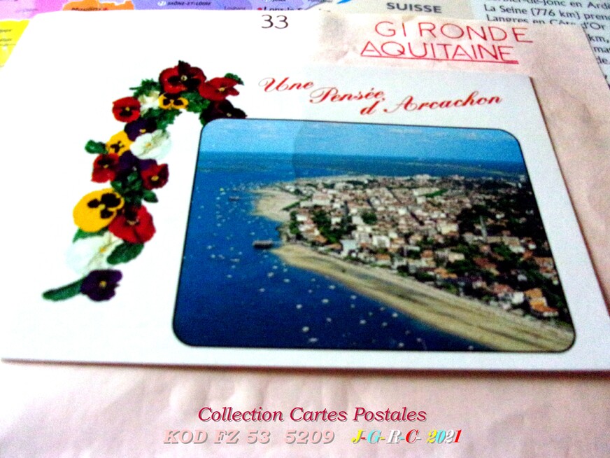 CARTE POSTALE: 1/1 Dpt  =  33  D  16-11-2022