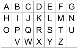 Le jeu de l'alphabet