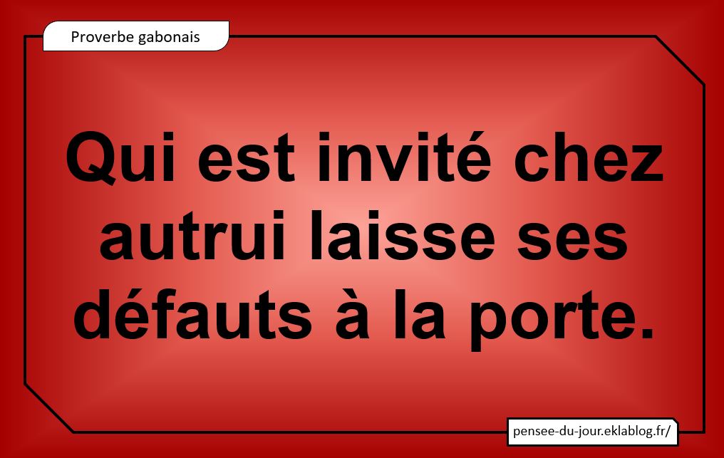 Proverbe gabonais 