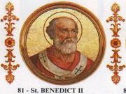 Saint Benoît II. Pape (81 ème) de 683 à 685 († 685)