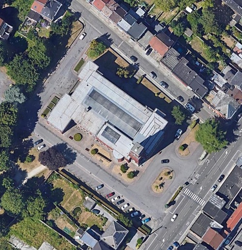 Hôtel de Ville (vue satellite par Google Maps)