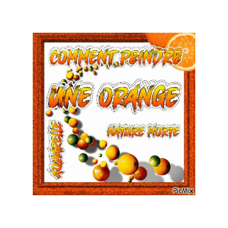 Dessin et peinture - vidéo 4096 : Comment peindre une orange (nature morte) 2/2 ? - aquarelle. 