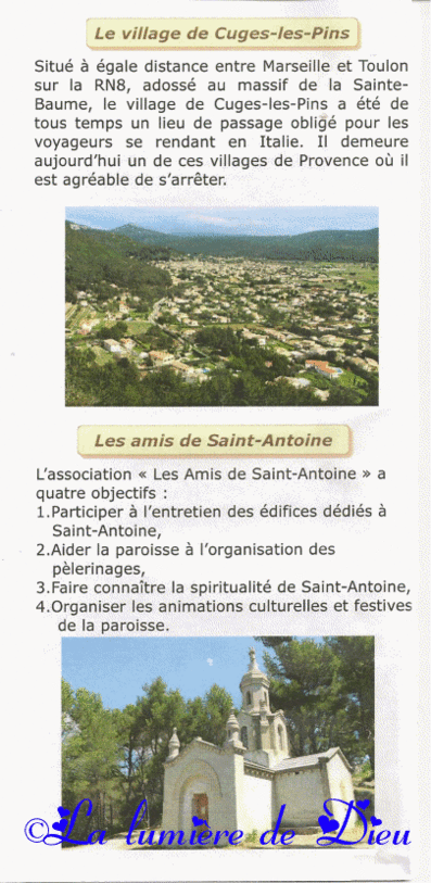 Cuges les pins : église Saint Antoine de Padoue