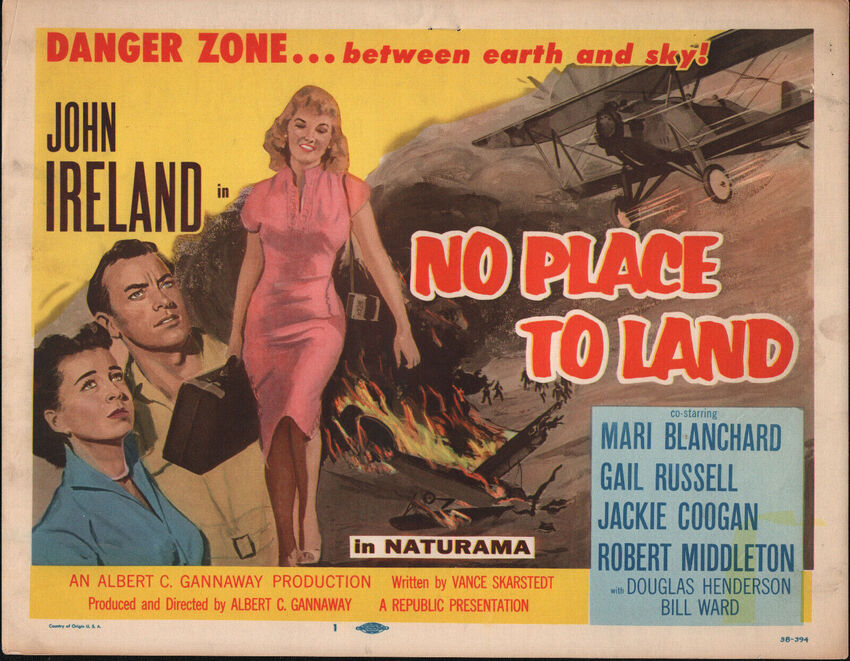 NO PLACE TO LAND BOX OFFICE USA 1958