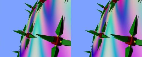 Pic sur une sphère en gros- plan