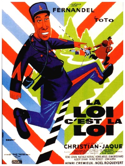 LA LOI C'EST LA LOI - BOX OFFICE FERNANDEL 1958