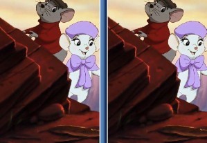 The rescuers down under - Spot the difference 