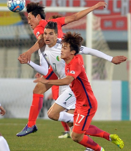 Vendredi 25.3.2016 à Seoul Amical U23 Corée du Sud-EN 2-0