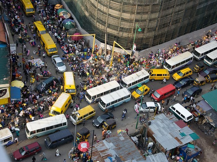 Lagos au Nigéria est l'une des villes les plus peuplées au monde.