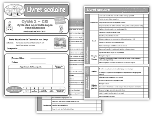 Livret scolaire CE1