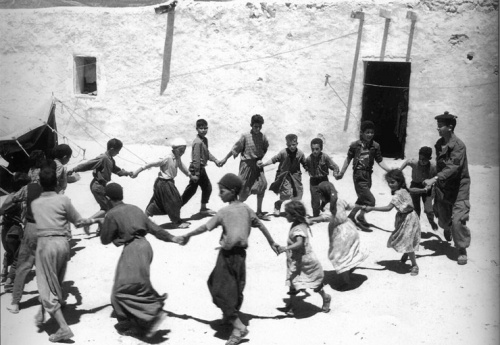 Photo de propagande des SAS, en Algérie