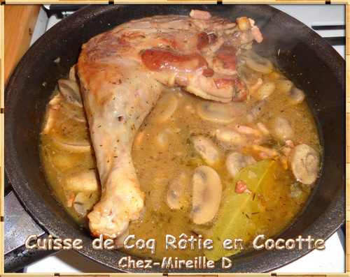 Cuisse de Coq Rôtie en Cocotte