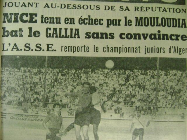 Samedi 14.5.1955 Amical MCA-OGC Nice 3-3
