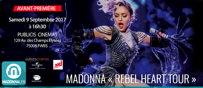 Avant-Premiere Francaise du Rebel Heart Tour le 9 Septembre