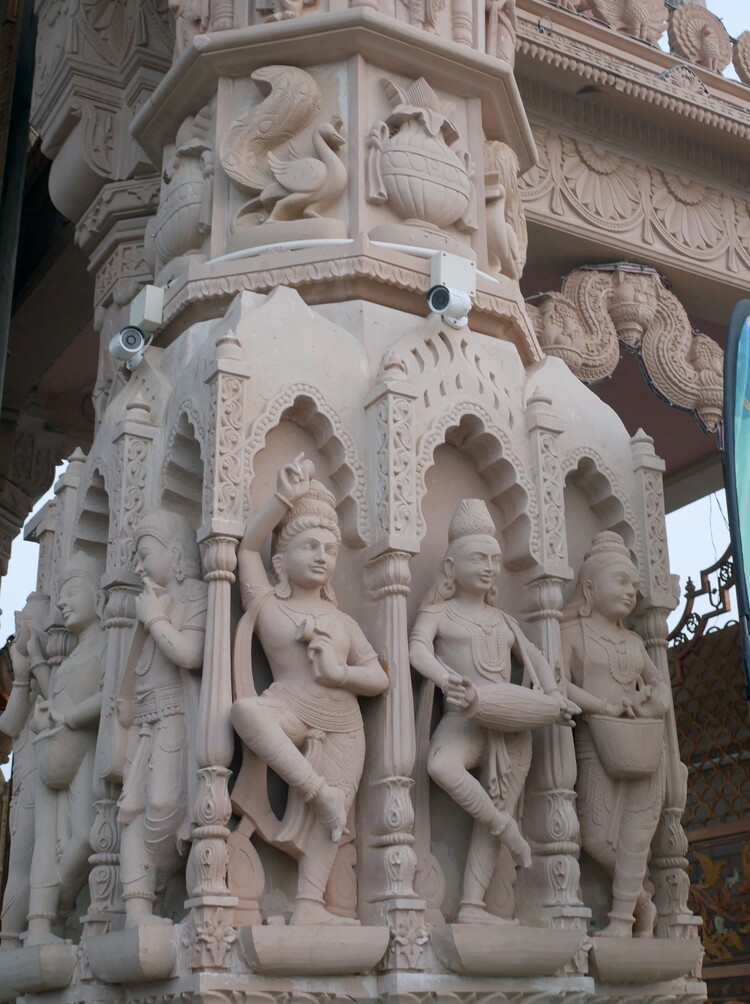 Bhuj - temple Shri Swaminarayan Mandir - Gujarat - Inde 